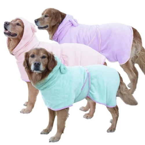 Dog Bathrobe – Super Absorbent Microfiber Quick Dry Towel