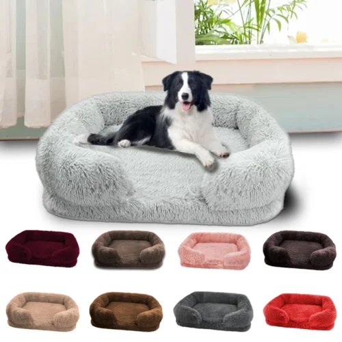 Orthopedic Dog Bed – Thick Plush Cushion for Large Dogs