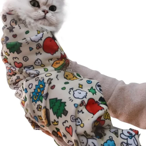 27.6" Cat Grooming Wrap(Up to 15lbs)
