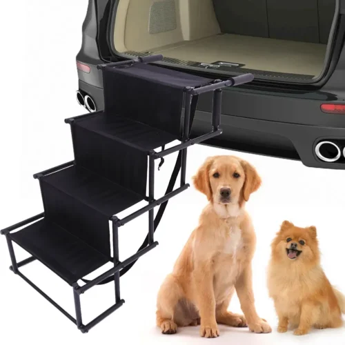4 Steps Nonslip Surface Pet Ladder Lightweight Portable